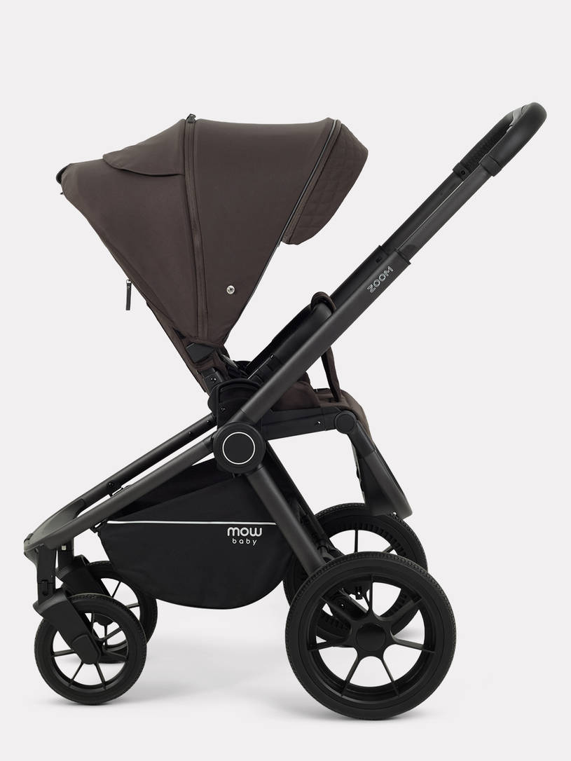 Коляска 2 в 1 Mowbaby Zoom PU Shine brown