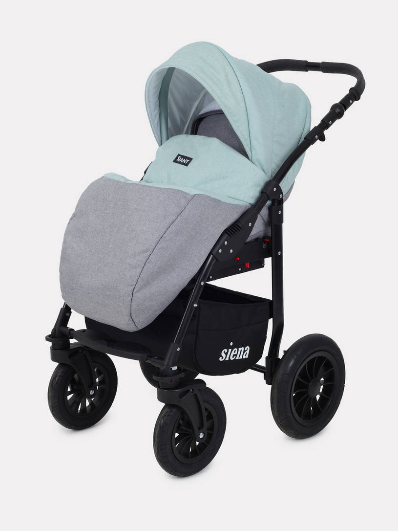 Коляска 3 в 1 Rant Siena 08 серый-ментоловый