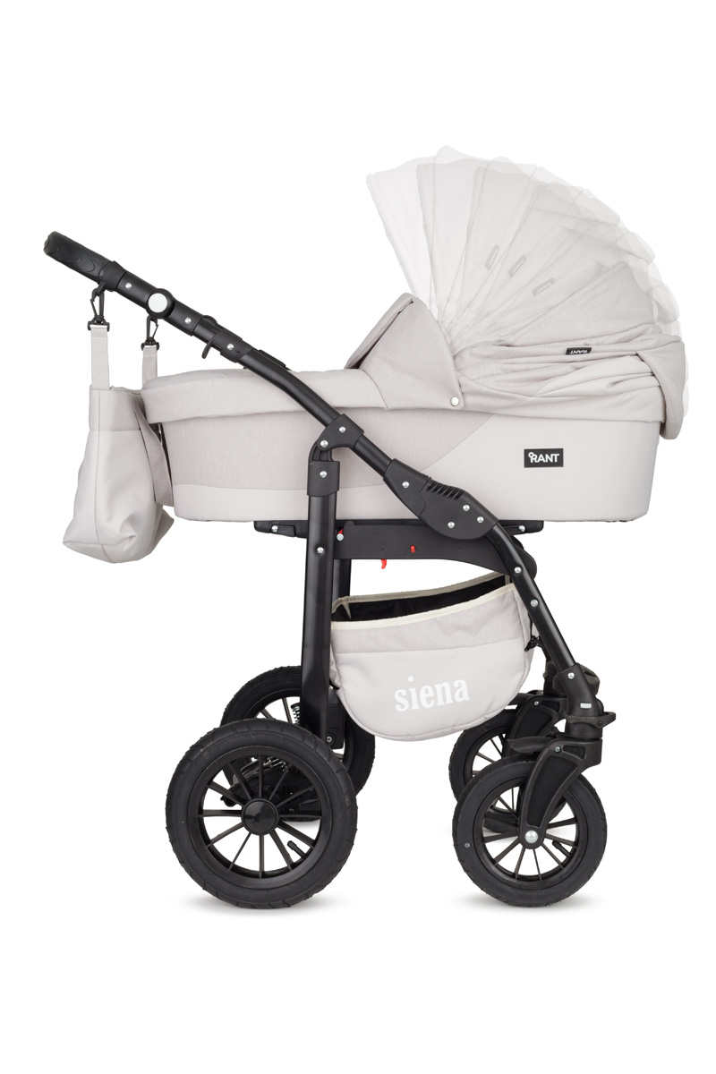 Коляска 3 в 1 Rant Siena 06 бело-бежевый