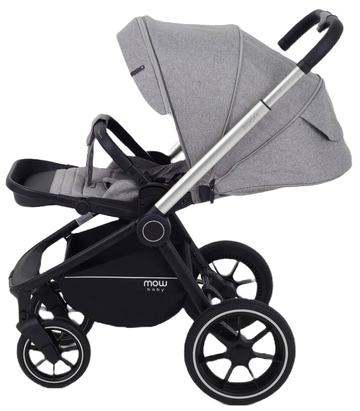 Коляска 3 в 1 MOWBaby ZOOM PU RA087 Silver Beige