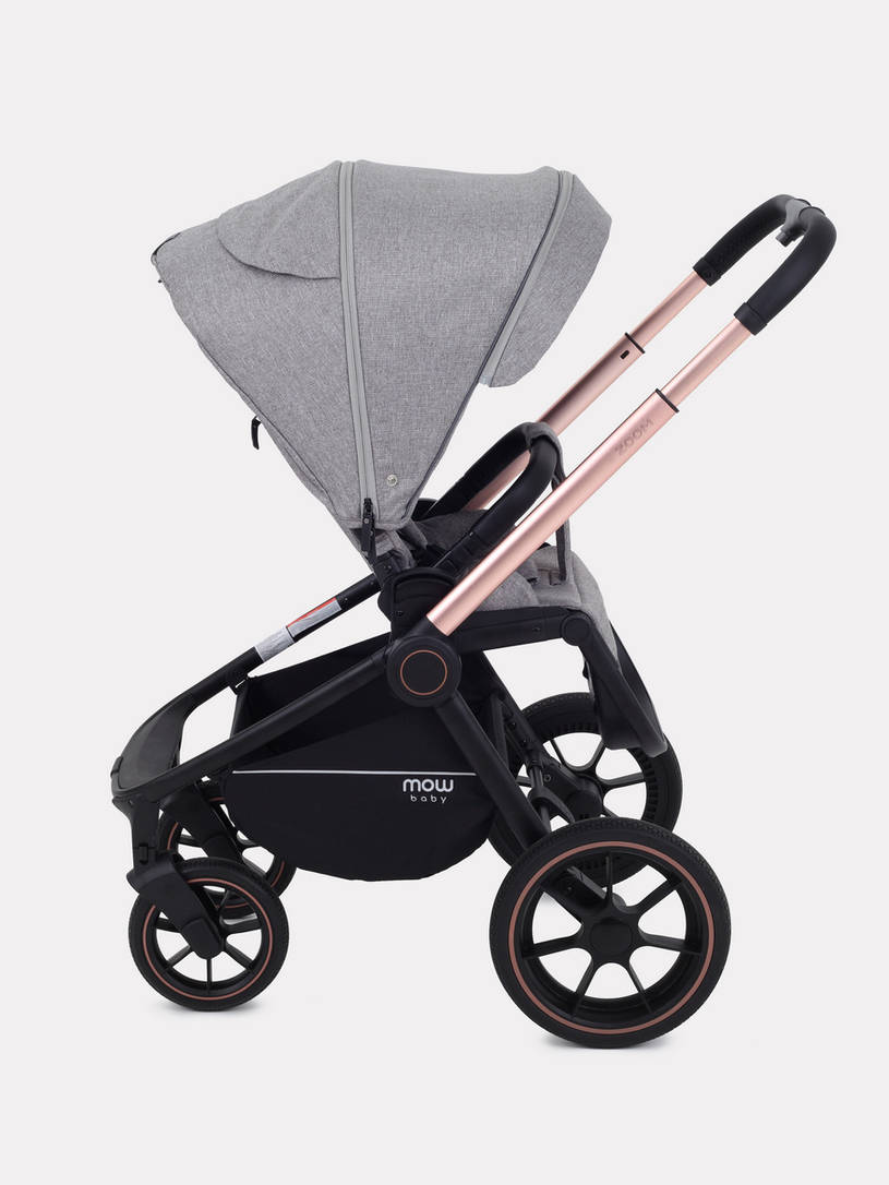 Коляска 2 в 1 MOWBaby ZOOM PU RA086 Gold Beige