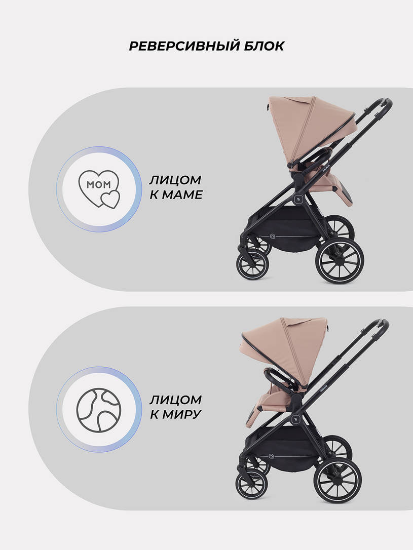 Коляска 2 в 1 Rant Moss Midnight black