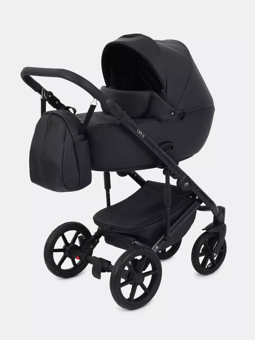 Коляска 3 в 1 Mowbaby Opus Midnight black, Черный