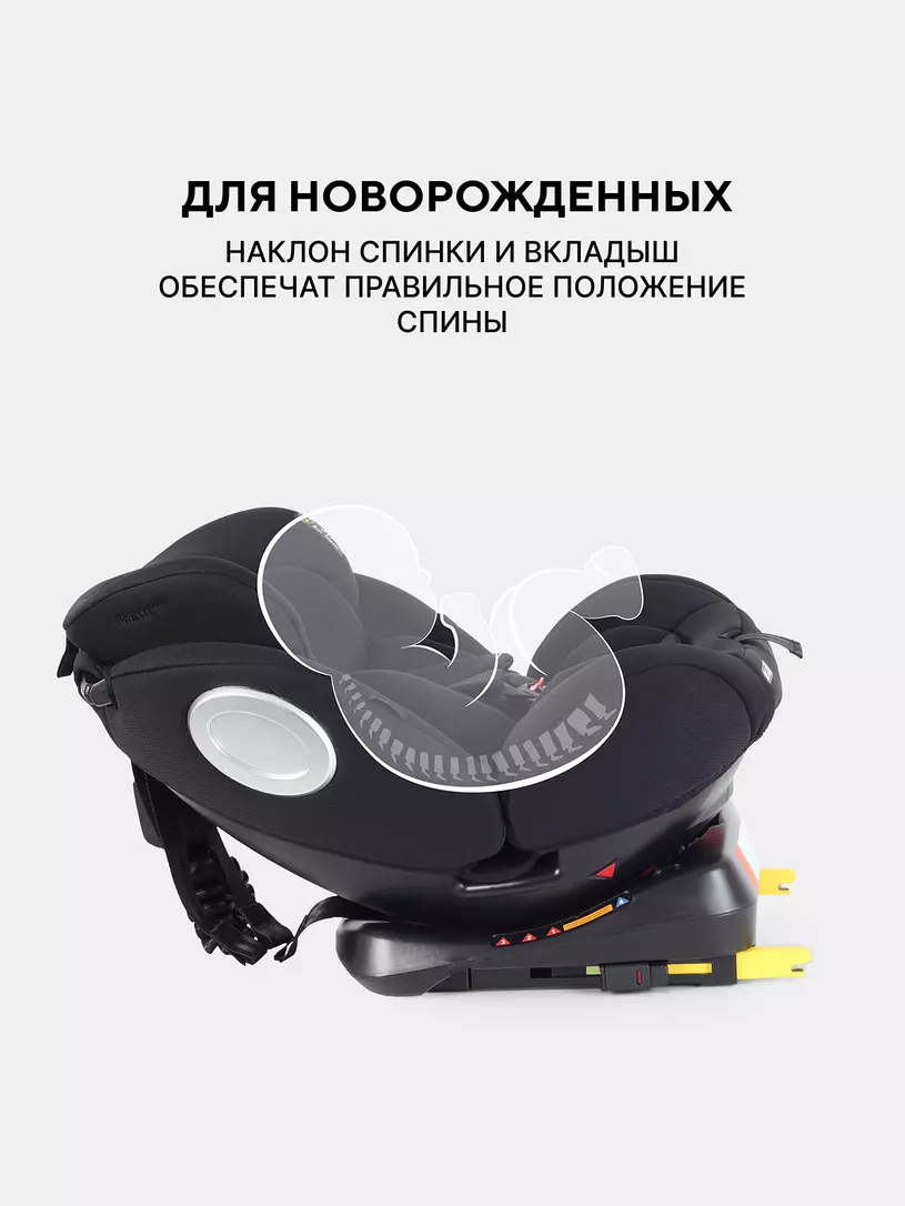 Автокресло Rant Basic Twist Next isofix группа 0+/1/2/3 (0-36 кг) Black