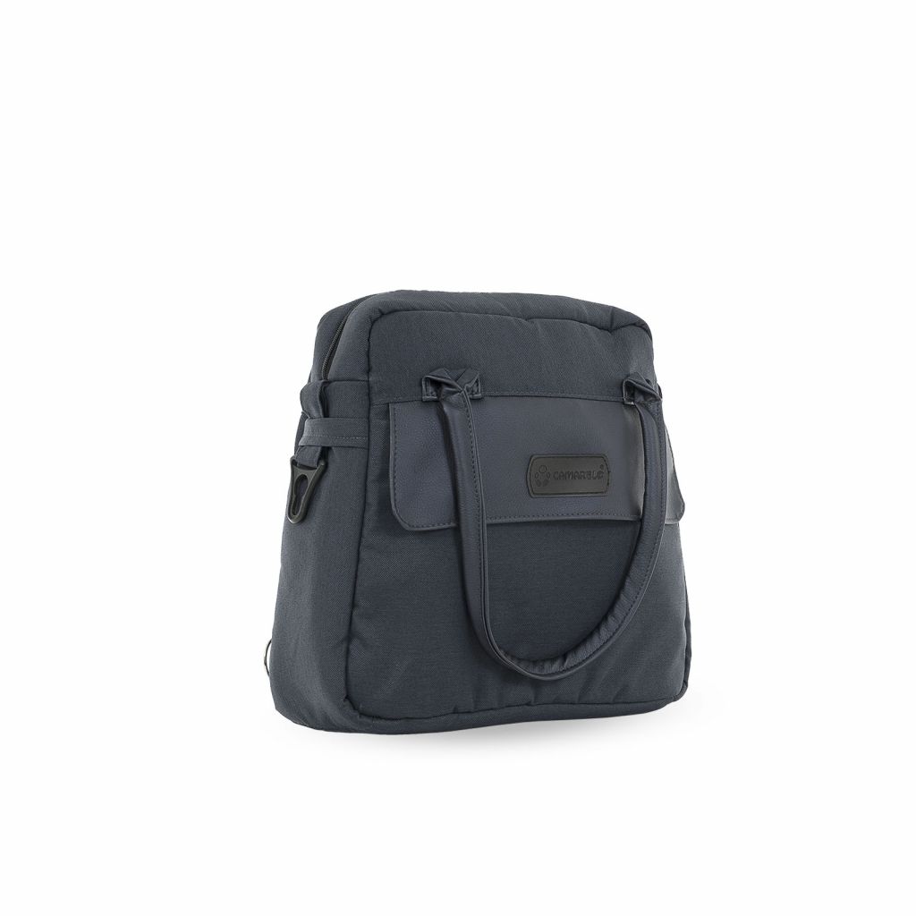 Коляска 2 в 1 Camarelo Ollio, Синий меланж / Синяя эко-кожа (04)