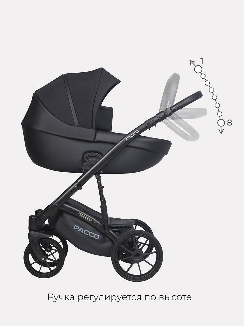 Коляска 2 в 1 RIKO BASIC PACCO 09 BLACK