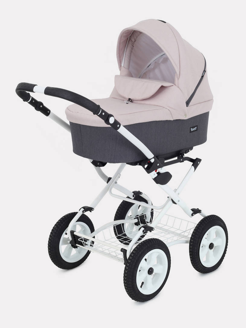 Коляска 2 в 1 Rant Dream Classic 03 серый-розовый