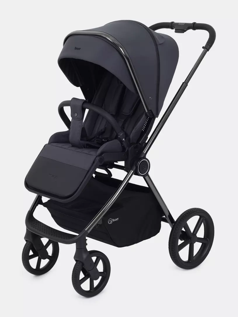 Коляска 2 в 1 Rant Teo Black Chrome Graphite