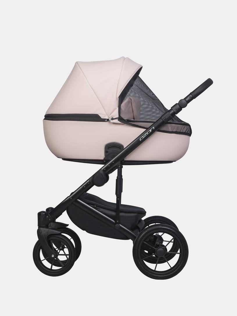 Коляска 3 в 1 Riko Basic Ozon Pastel 01, Розовый