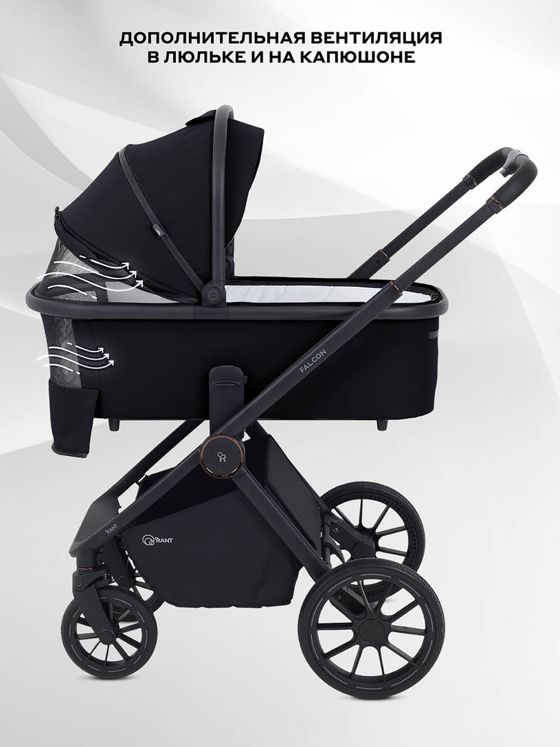 Коляска 2 в 1 Rant Falcon Neo Black