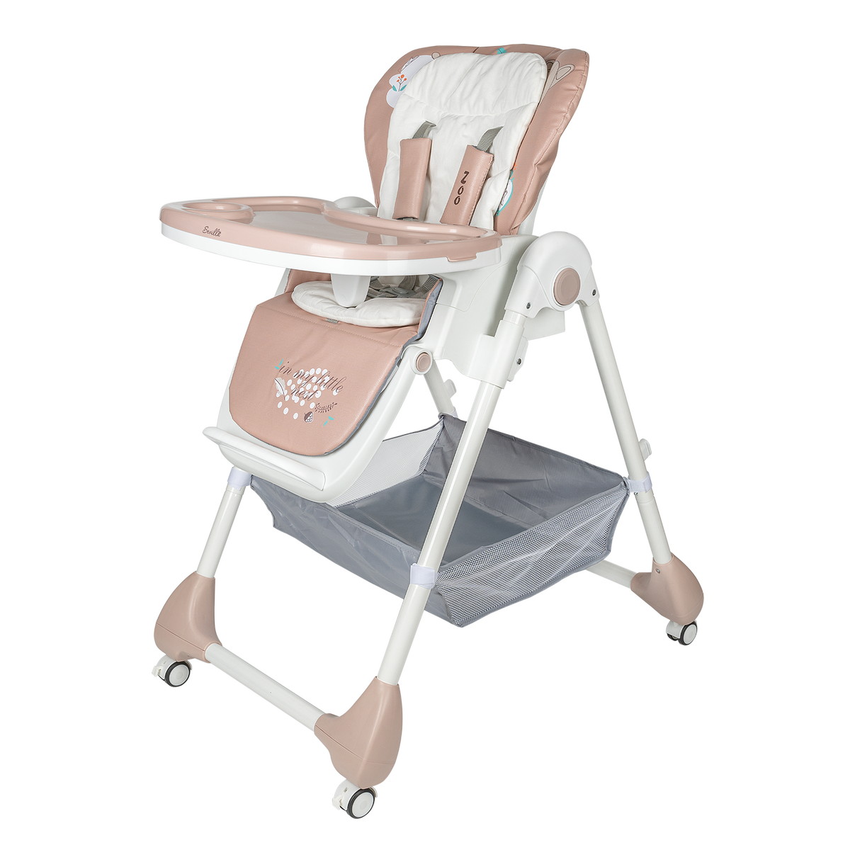 Стульчик для кормления Sevillababy Zoo Brown, коричневый, барсучок