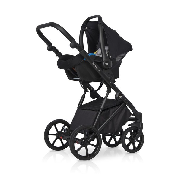 Коляска 3 в 1 Riko Nano Pro 06 Carbon темно-серый