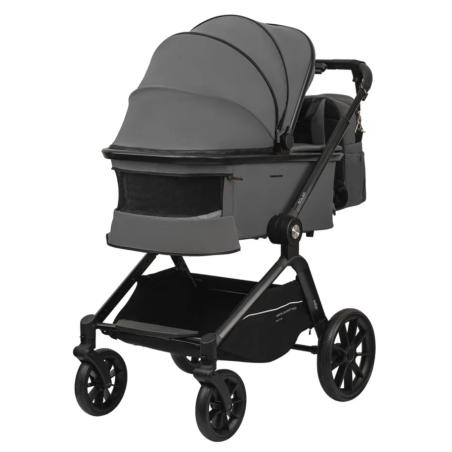 Коляска 2 в 1 Indigo SOLAR серый