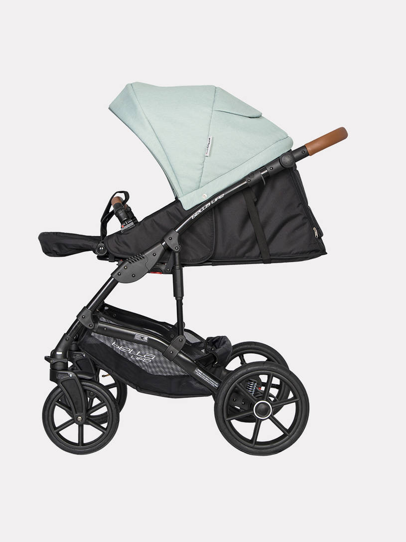 Коляска 2 в 1 Riko Basic Bella Life 02 Basil мятный