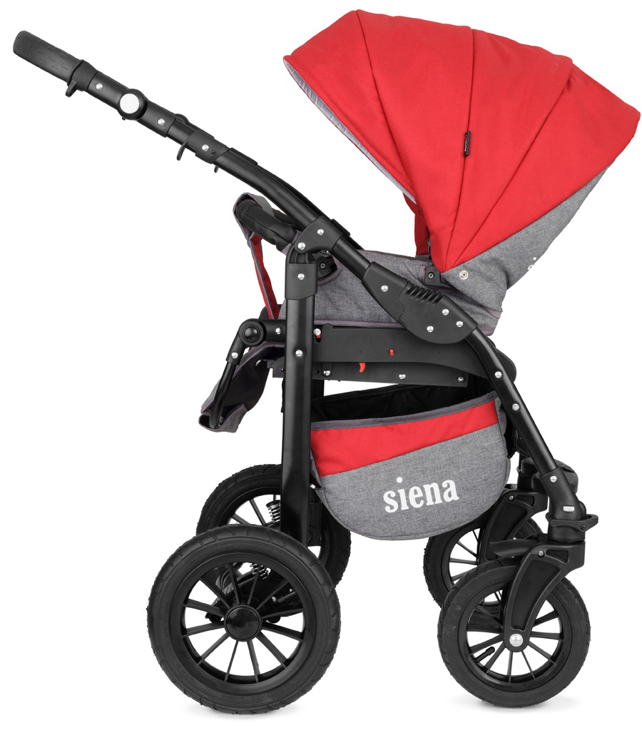 Коляска 3 в 1 Rant Siena 05 серый-красный