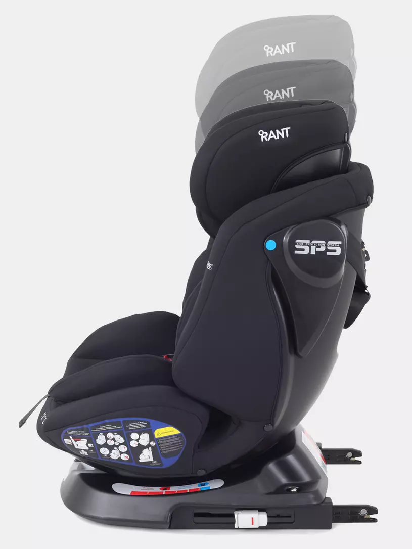 Автокресло Rant Nitro 0/1/2/3 (0-36 кг) Black
