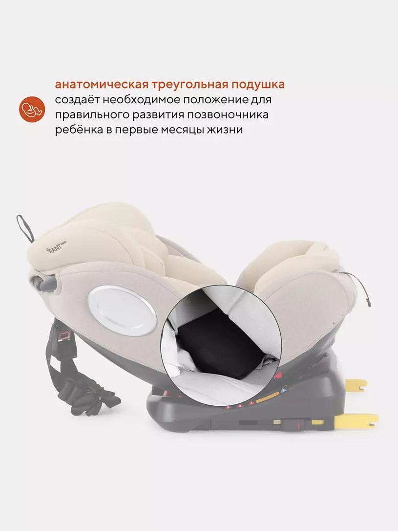 Автокресло Rant Basic Twist 0/1/2/3 (0-36 кг) Cream