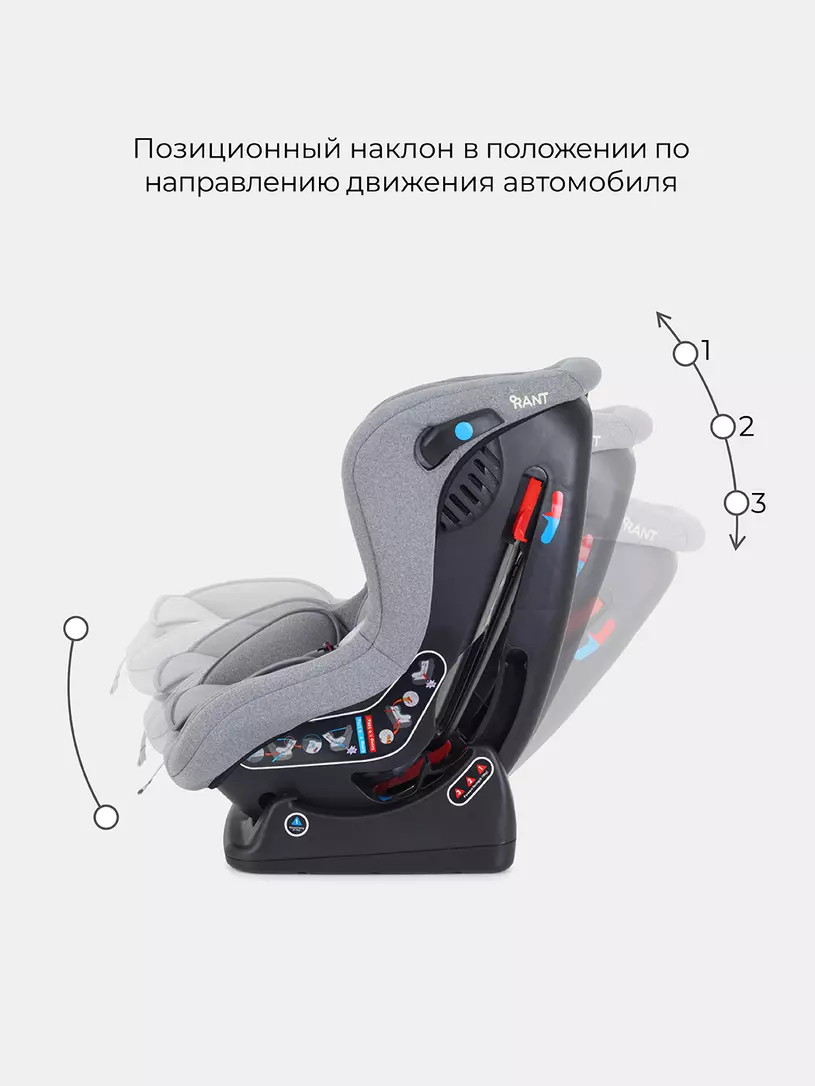 Автокресло Rant Pilot Active Line 0/1 (0-18 кг) Grey