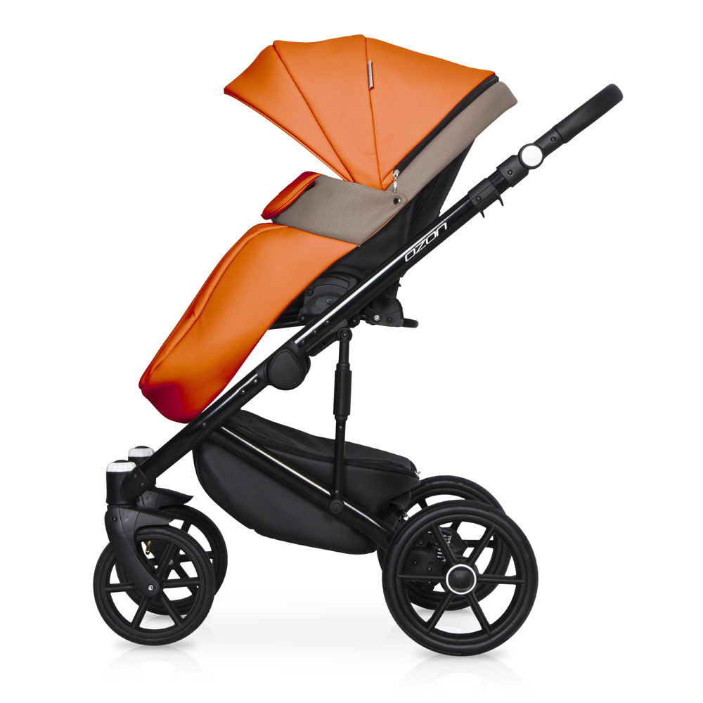 Коляска 3 в 1 Riko Basic Ozon Ecco 24 абрикосовый-бежевый
