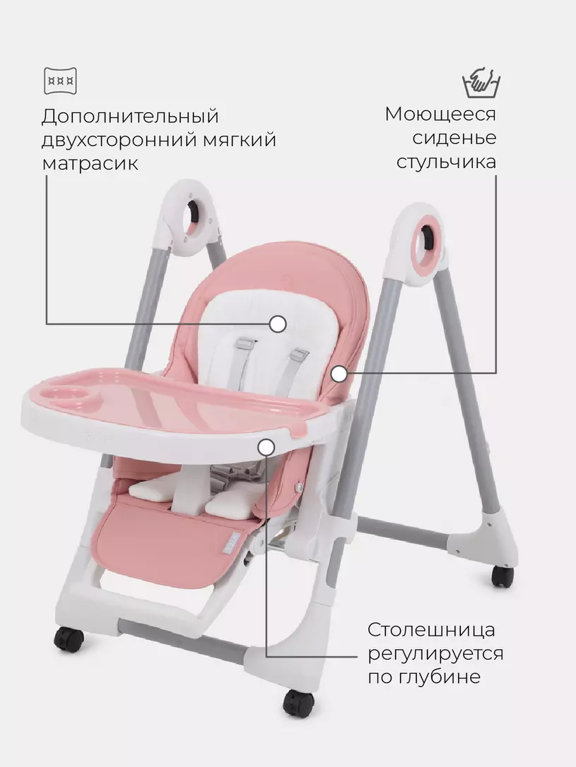 Стульчик для кормления Rant Vita Cloud Pink