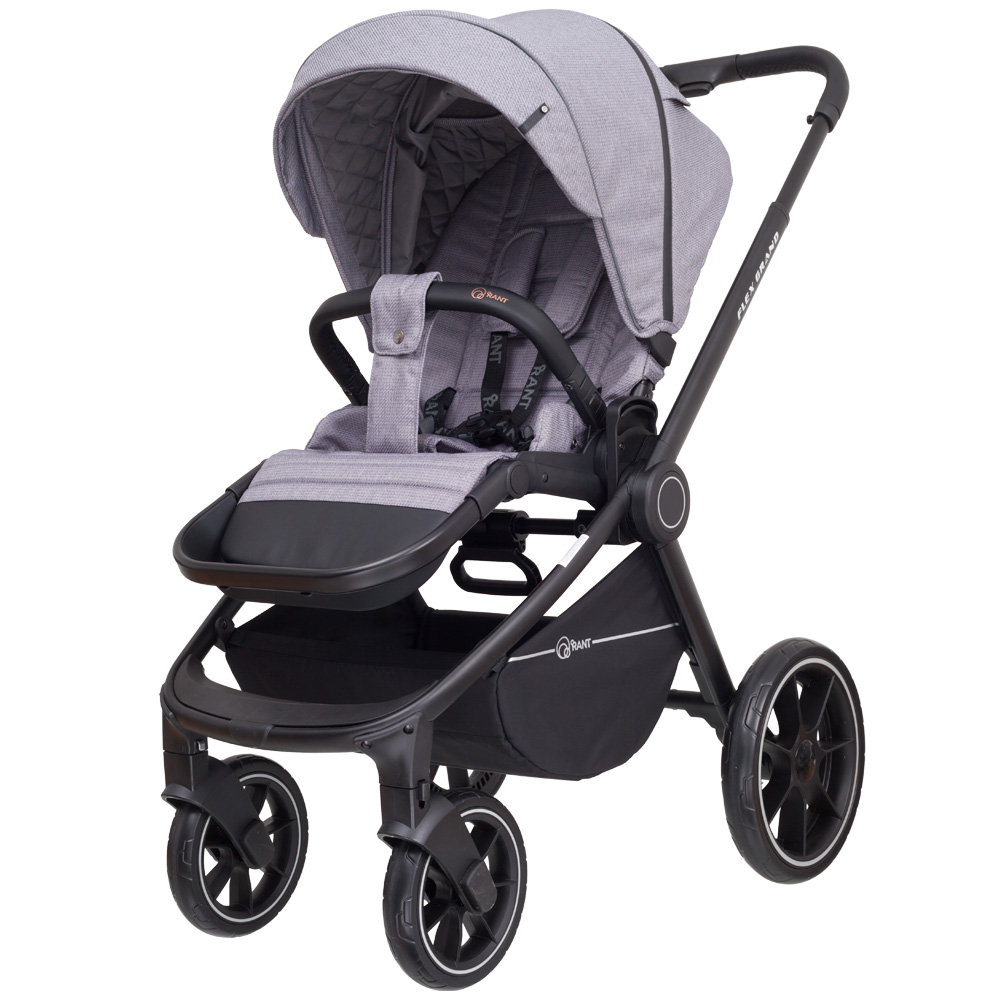 Коляска 3 в 1 Rant Flex Grand Mercury Grey серый
