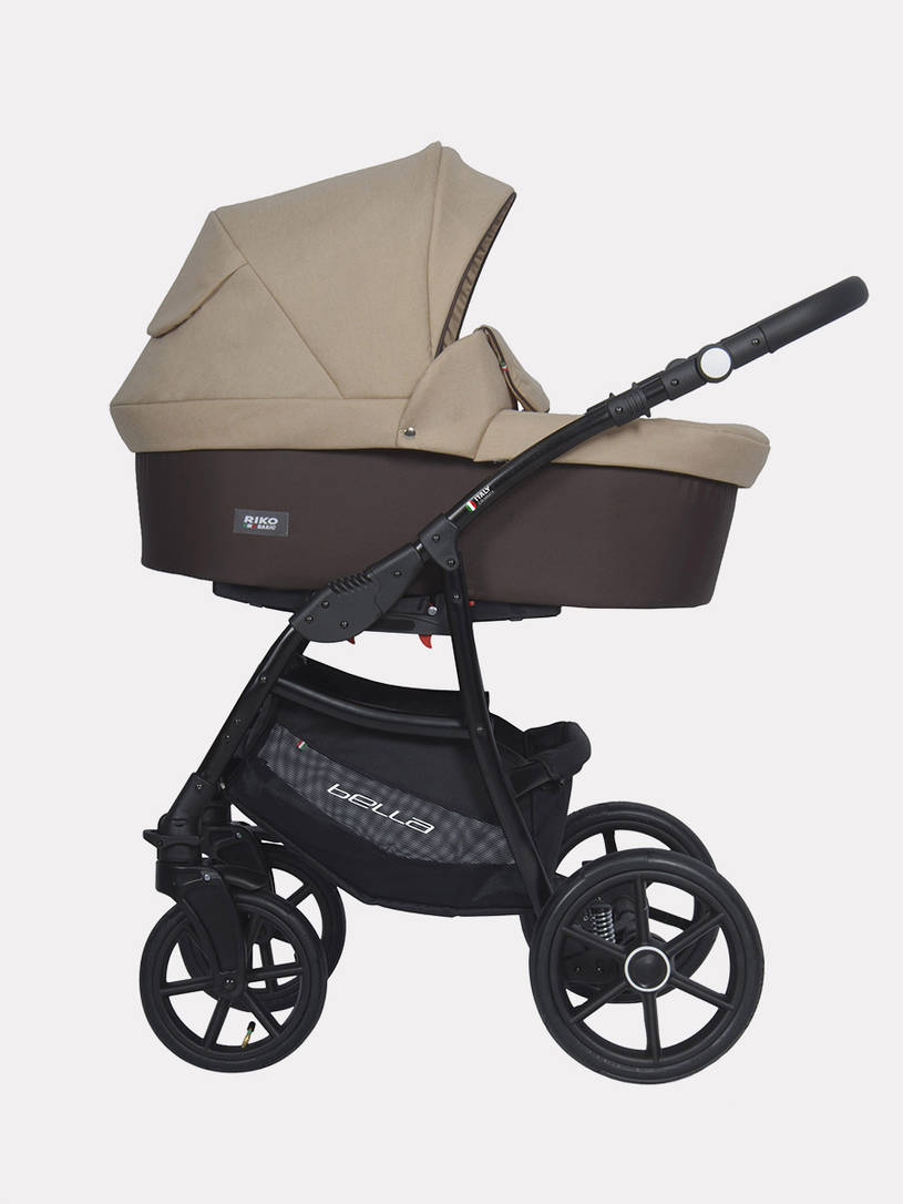 Коляска 2 в 1 Riko Basic Bella 07 коричнево-бежевый