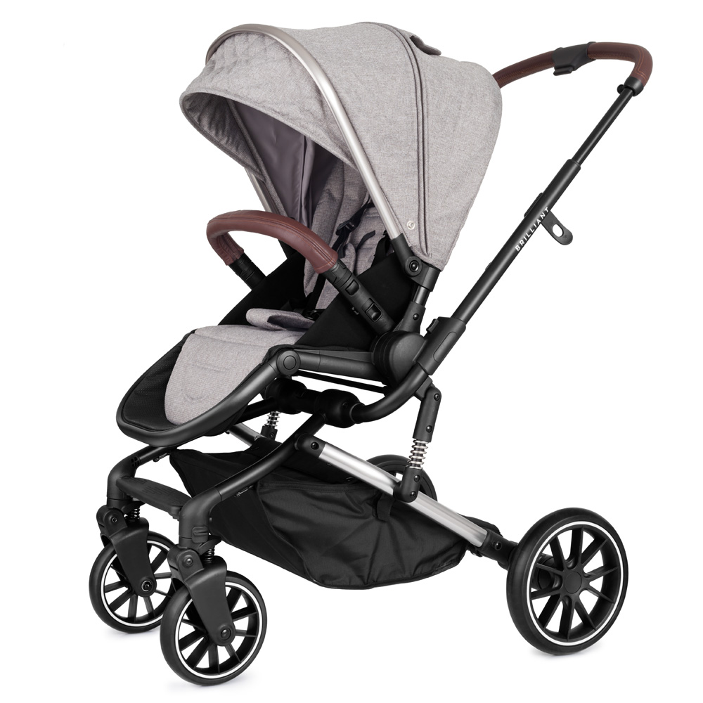 Коляска 2 в 1 Rant Brilliant Mineral Silver серый