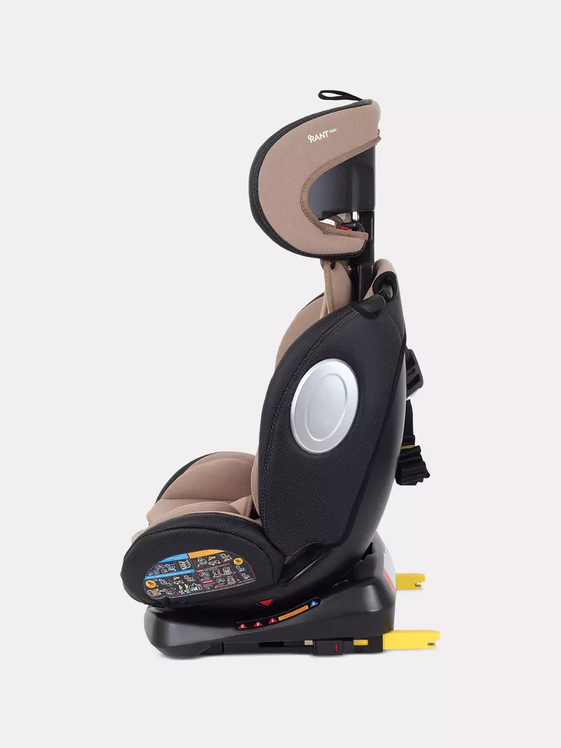 Автокресло Rant Basic Twist Pro Isofix 0/1/2/3 (0-36 кг) Beige