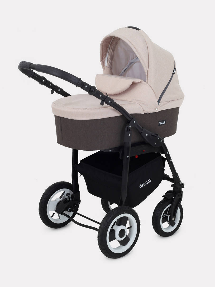 Коляска 2 в 1 Rant Dream 05 коричневый-бежевый