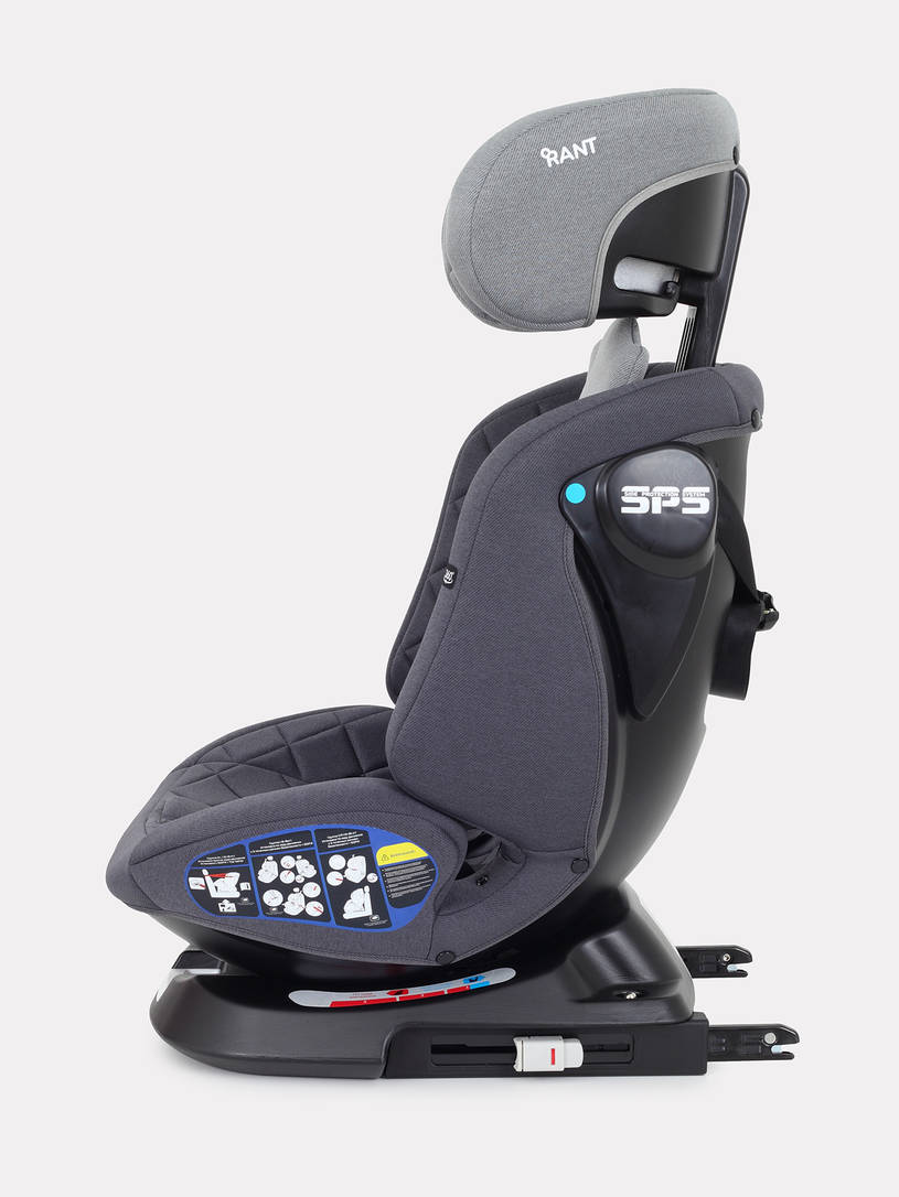 Автокресло Rant Nitro Plus isofix группа 0/1/2/3 (0-36 кг) Grey