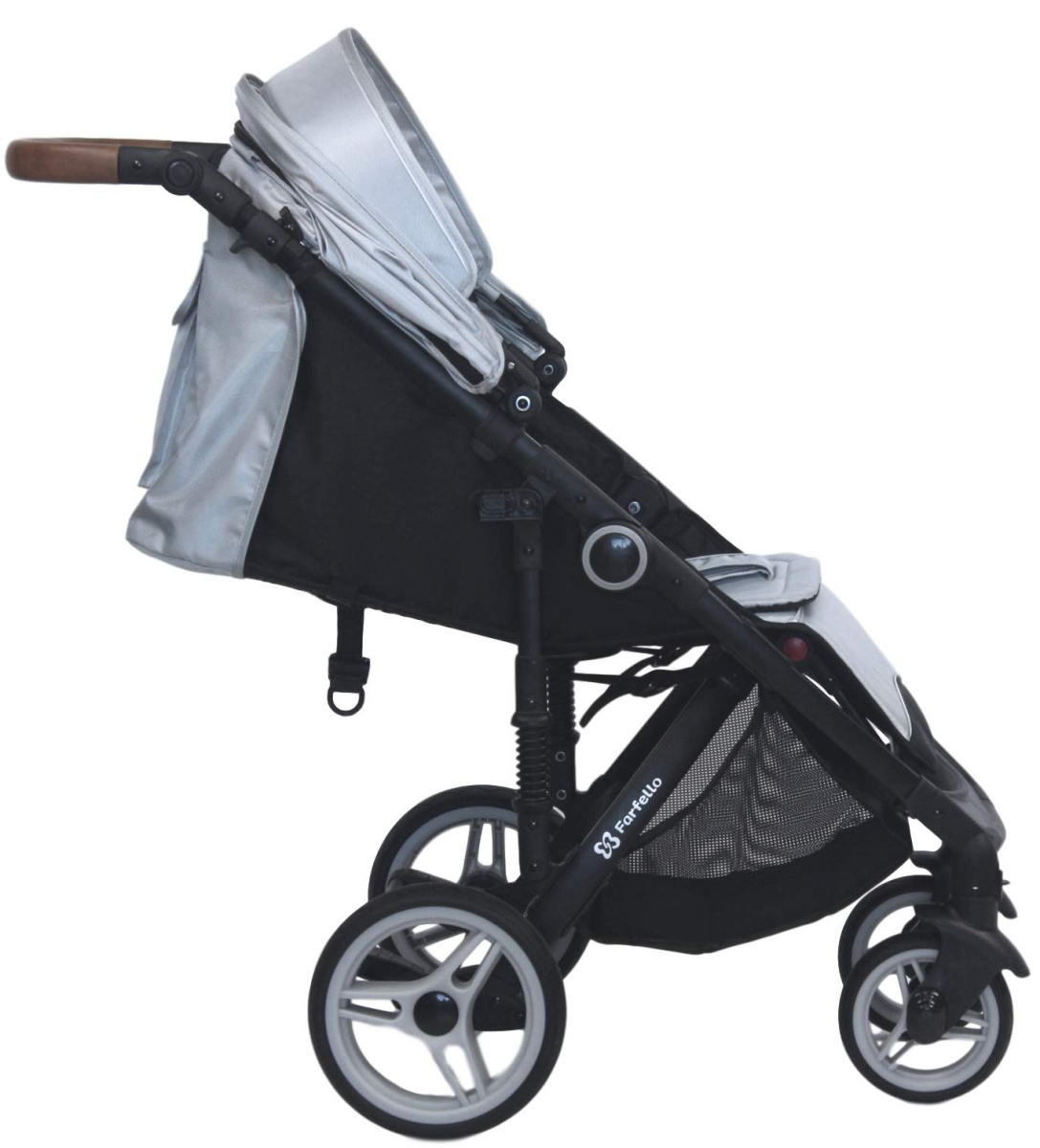 Коляска детская прогулочная Farfello Bino Angel Comfort (Silver/ серебристый)