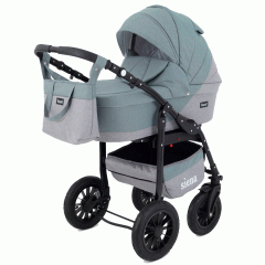 Коляска 3 в 1 Rant Siena 09 серый-зеленый
