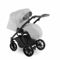 Коляска 2 в 1 Camarelo Zeo, Светло-серый меланж / Светло-серая эко-кожа