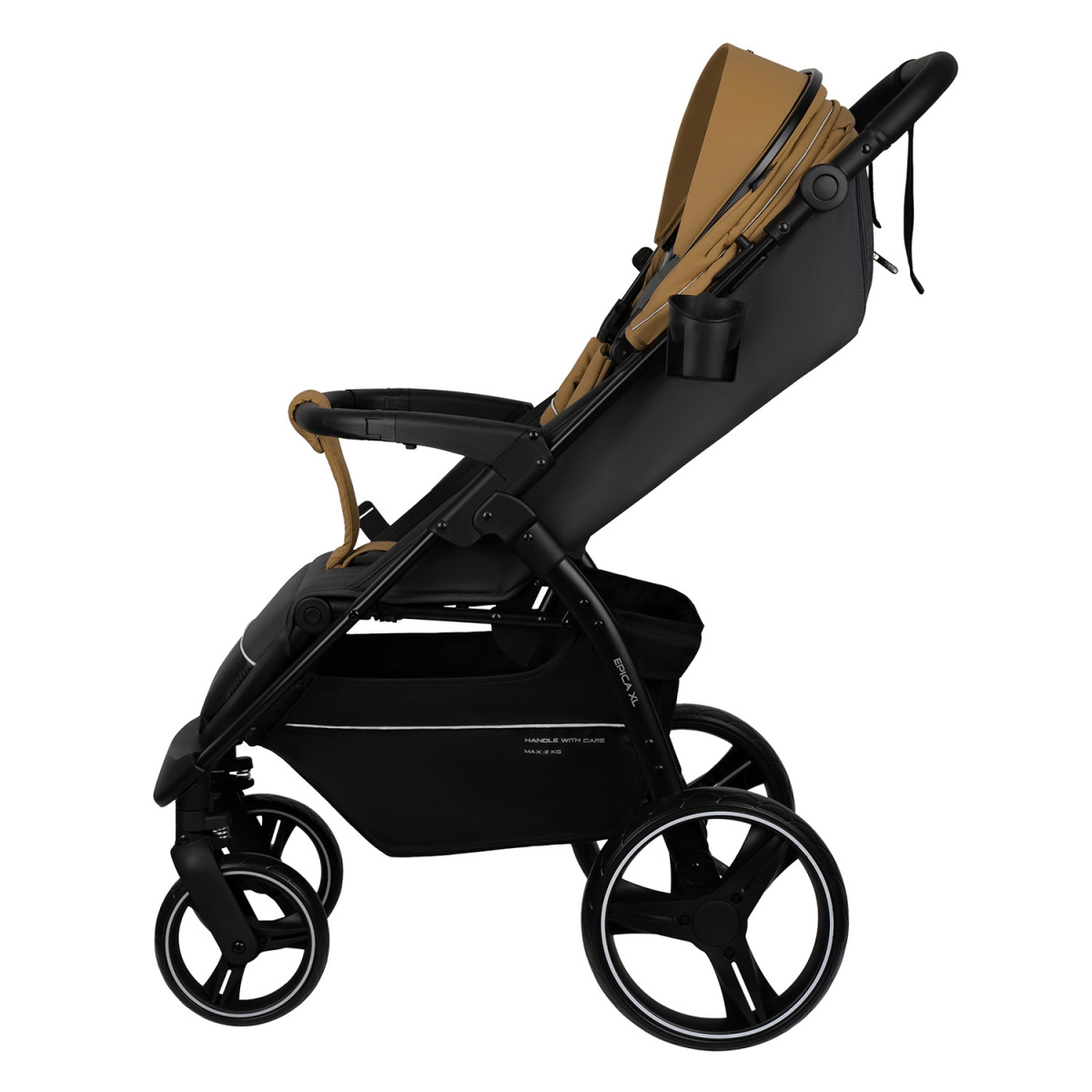 Коляска прогулочная Indigo EPICA XL бежевый-серый