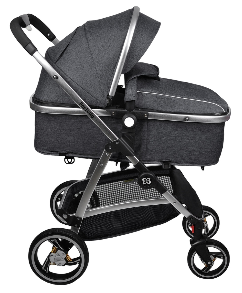 Коляска трансформер Farfello Pristina (Черный PS-15)