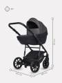 Коляска 2 в 1 RIKO BASIC PACCO 04 Carbon