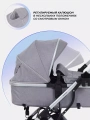 Коляска-трансформер 3 в 1 Mowbaby Jasper Silver grey