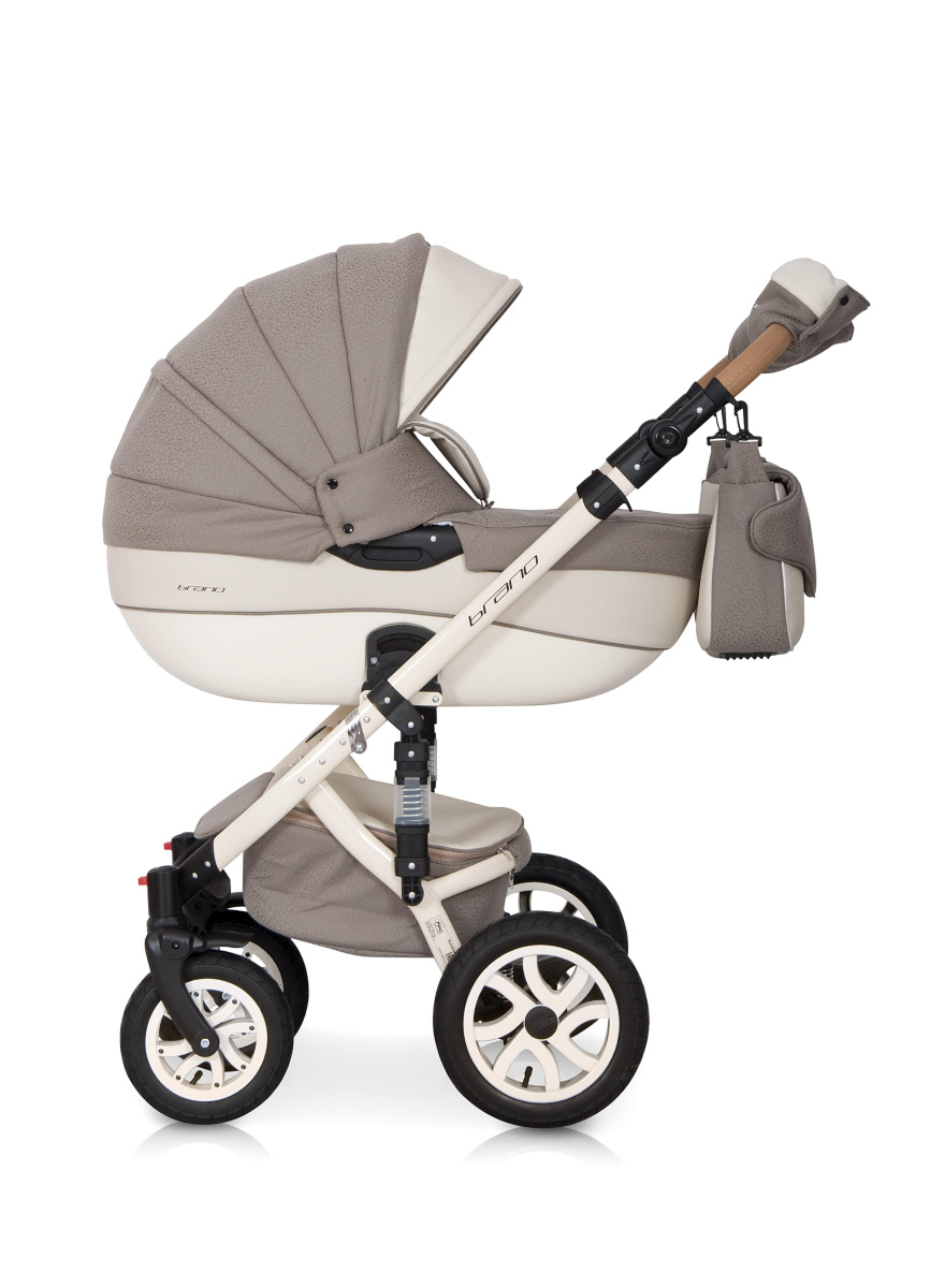 Коляска 3 в 1 Riko Bruno Ecco 14 бежевый