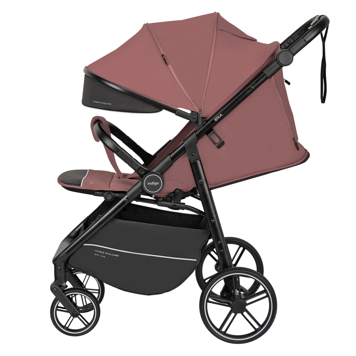 Коляска прогулочная Indigo ERA розовый