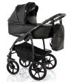 Детская коляска Sevillababy Uno 2 в 1 чёрный экокожа