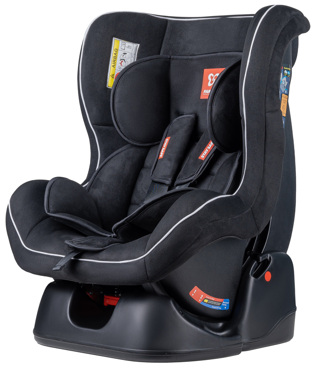 Автокресло детское Farfello GE-B велюр черное Total black velvet