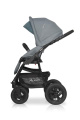Коляска 2 в 1 Riko Basic Alfa 08 серо-бирюзовый