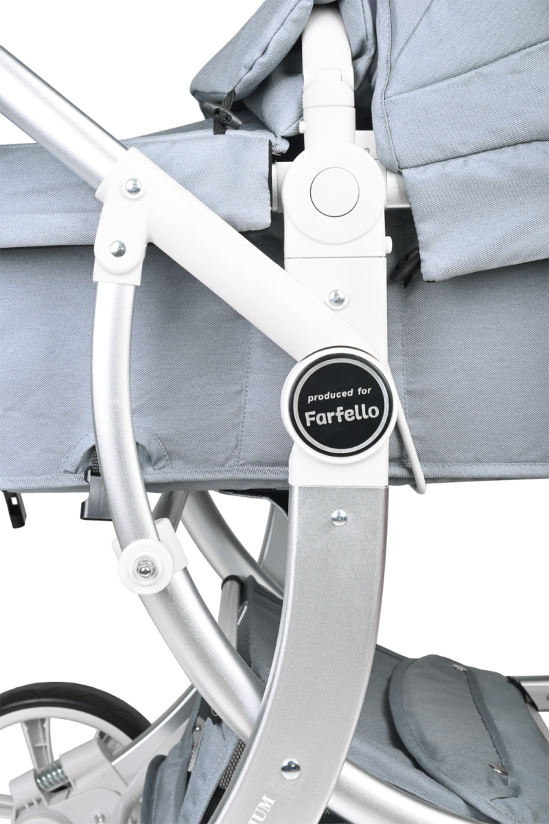 Коляска трансформер Farfello Aimile Original New Pearl (Стальной Серый NDP-3)