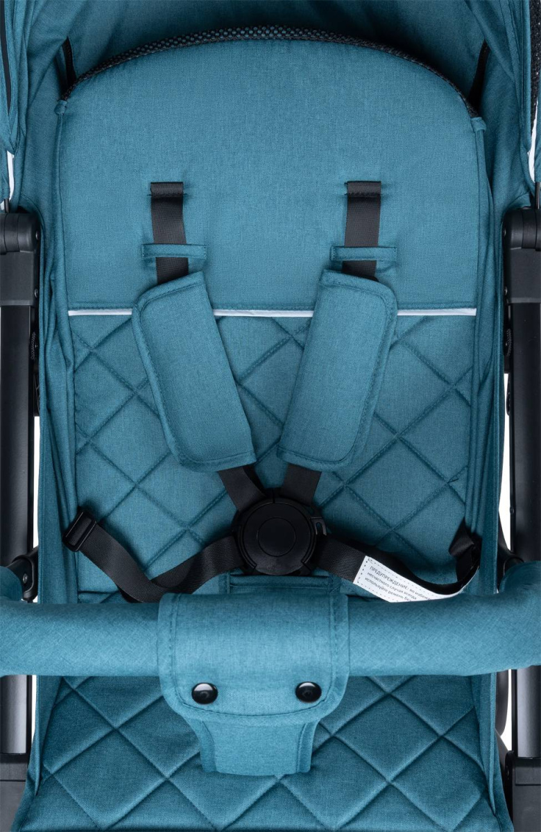 Коляска детская прогулочная Farfello Comfy Go (Aqua/темно-бирюзовый (чёрная)CG-19)