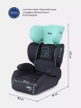 Автокресло Rant Macro группа 2-3 (15-36 кг), цвет: бирюзовый