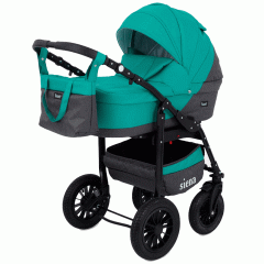 Коляска 3 в 1 Rant Siena 11 серый-темно-зеленый