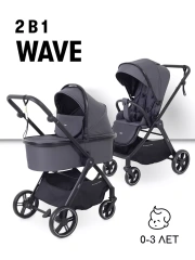 Коляска 2 в 1 Rant Basic Wave Graphite