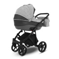 Коляска Camarelo Avenger 3 в 1 светло-серый жаккард/серая экокожа