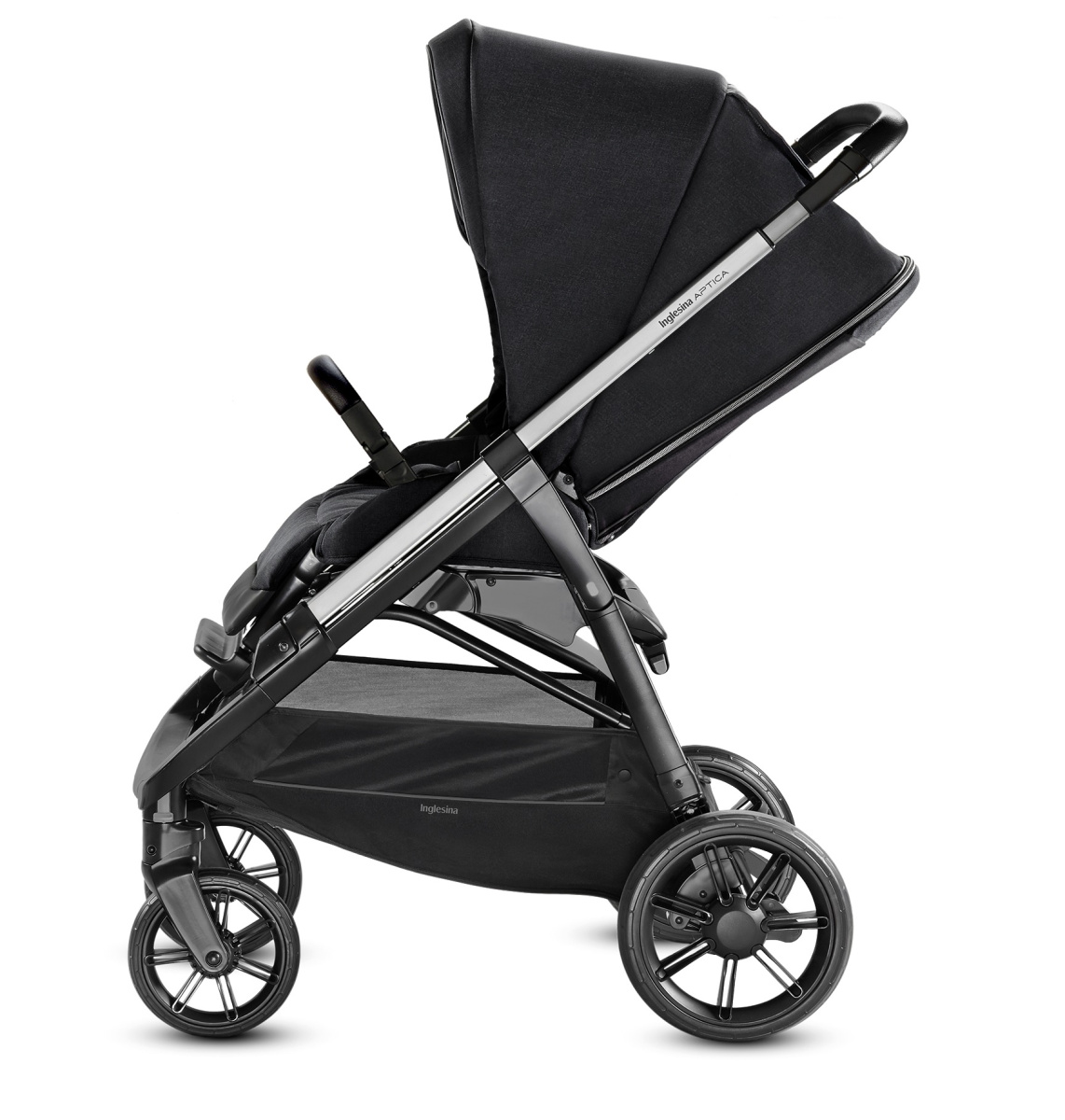 Коляска 2 в 1 Inglesina Aptica с подставкой под люльку Stand Up, Mystic Black