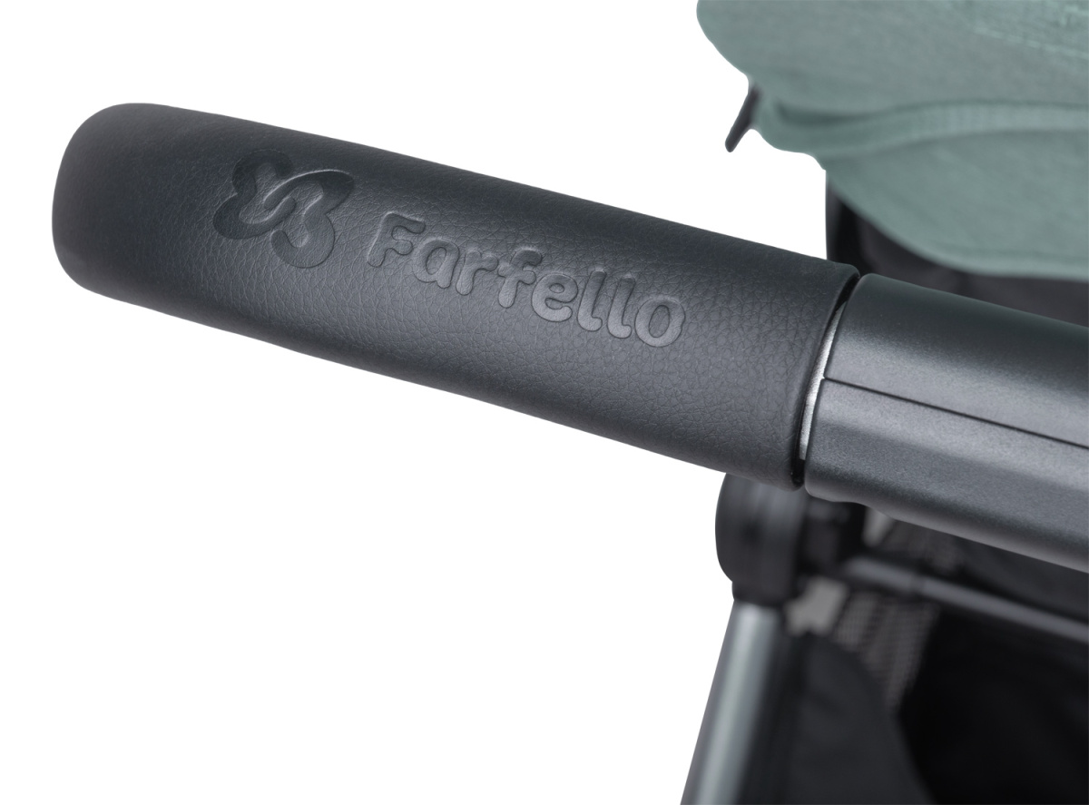 Коляска модульная 2в1 Farfello Baby shell BBS (BBS-15 Green/Зеленый / серебро)